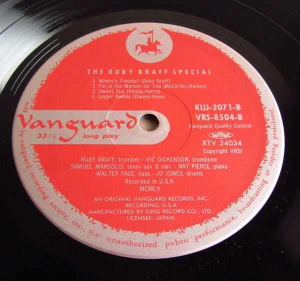 Ruby Braff - Ruby Braff Special (LP, Album, Ltd, RE)
