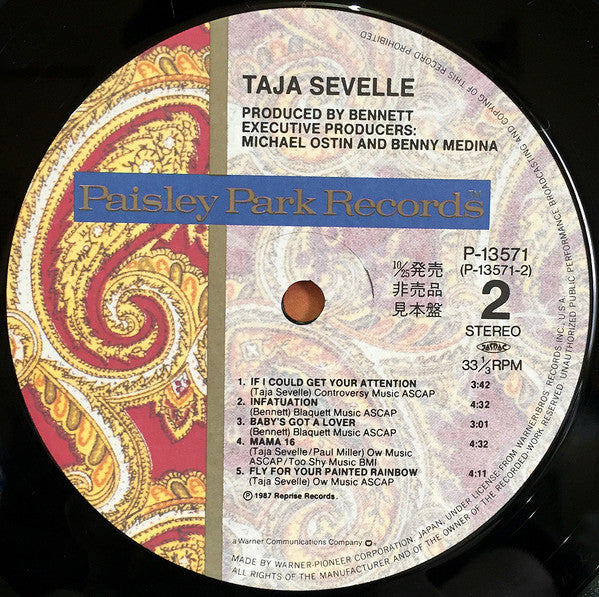 Taja Sevelle - Taja Sevelle (LP, Album, Promo)
