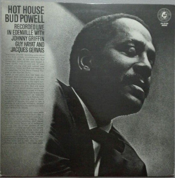 Bud Powell - Hot House (LP, Album, Mono, RE)