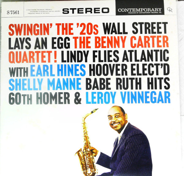 The Benny Carter Quartet - Swingin' The '20s (LP, Album, RE)