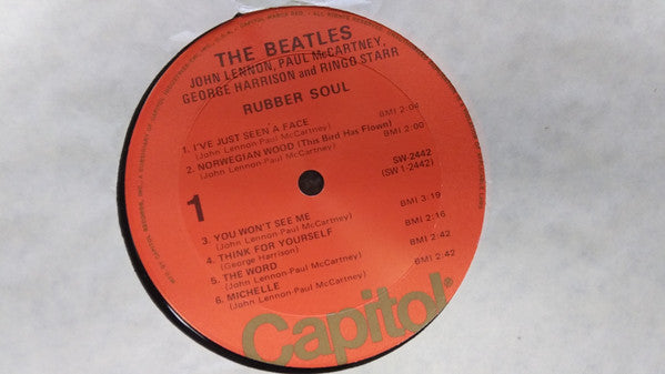 The Beatles - Rubber Soul (LP, Album, RE, Mon)