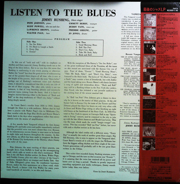 Jimmy Rushing - Listen To The Blues With Jimmy Rushing(LP, Album, L...