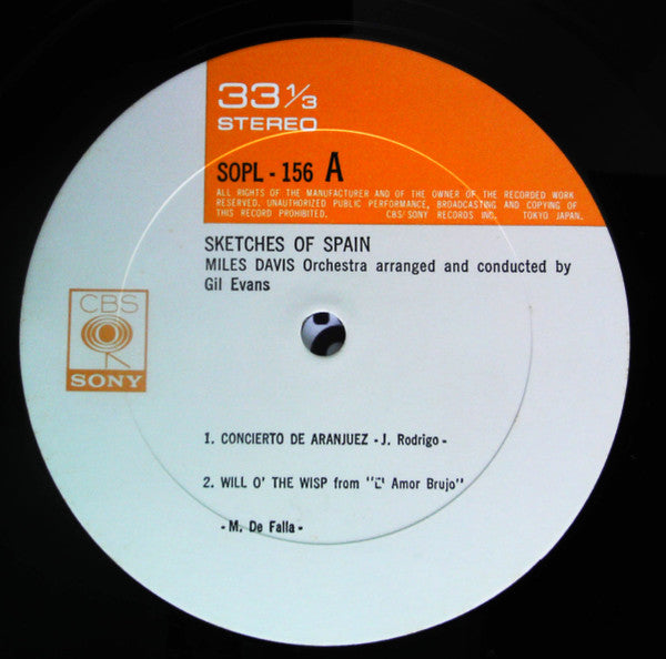 Miles Davis - Sketches Of Spain (LP, RE)