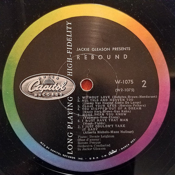 Jackie Gleason - Jackie Gleason Presents Rebound(LP, Album, Mono, Scr)