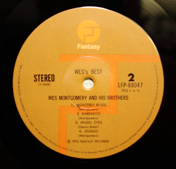 Wes Montgomery And His Brothers* - Wes' Best (LP, Comp)
