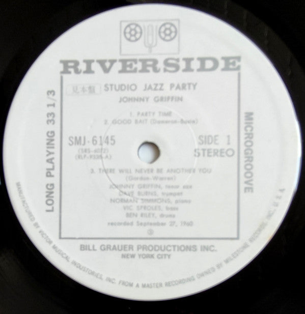 Johnny Griffin - Studio Jazz Party (LP, Album, Promo, RE)