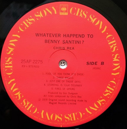 Chris Rea - Whatever Happened To Benny Santini? (LP, Album, RE)