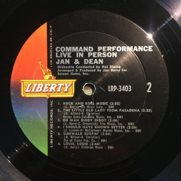 Jan & Dean - Command Performance (LP, Album, Mono, Mon)