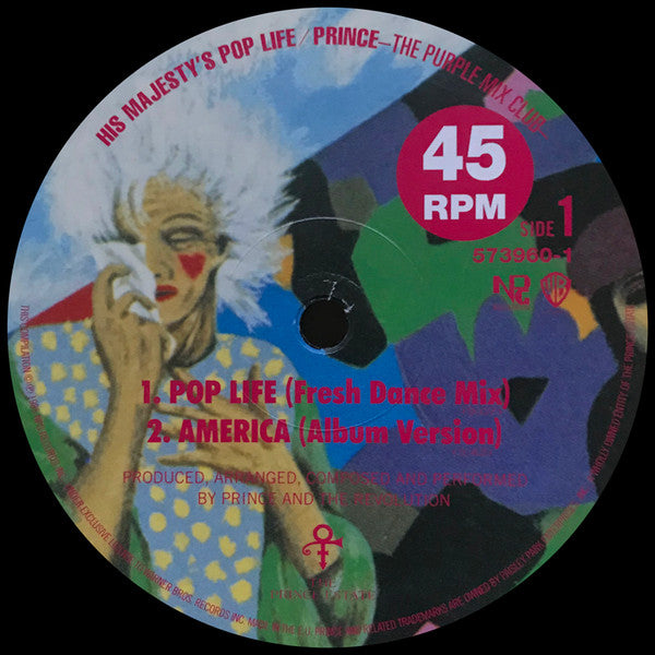 Prince - His Majesty's Pop Life – The Purple Mix Club –(12", Maxi, ...
