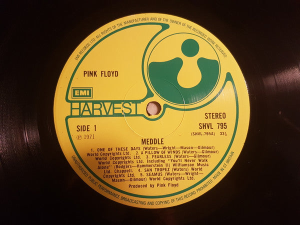 Pink Floyd - Meddle (LP, Album, Lab)