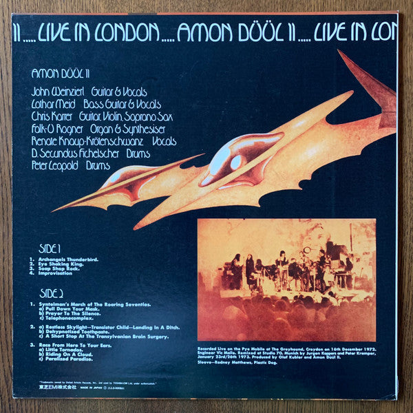 Amon Düül II - Live In London (LP, Album, Promo)