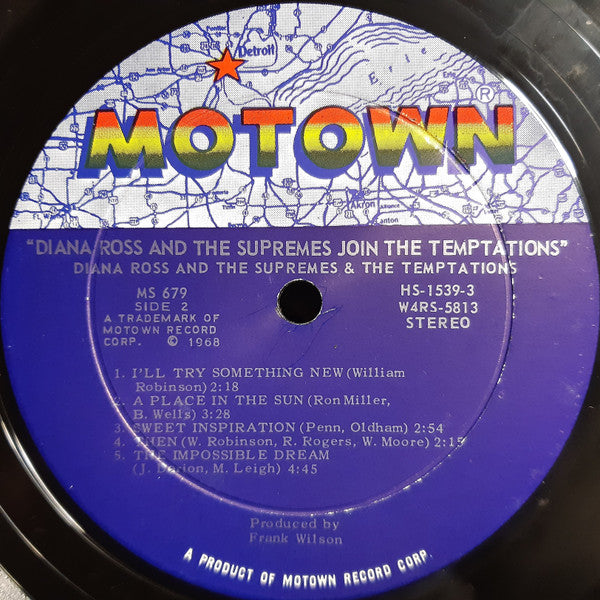 The Supremes - Diana Ross & The Supremes Join The Temptations(LP, A...
