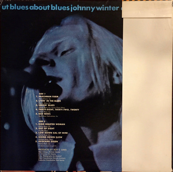 Johnny Winter - About Blues (LP, Comp, RE)