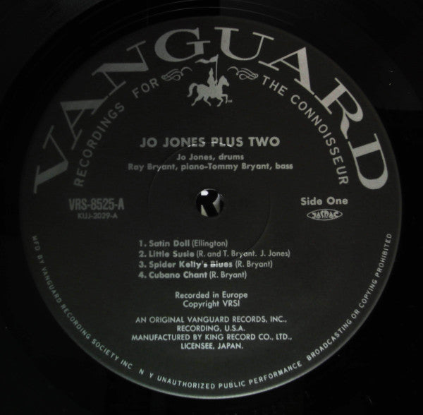 The Jo Jones Trio - Jo Jones Plus Two (LP, Mono, RE)
