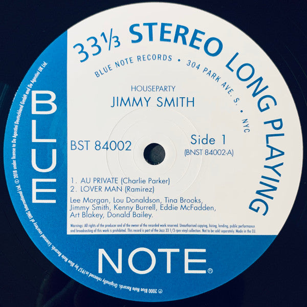 Jimmy Smith - House Party (LP, Album, RE, 180)