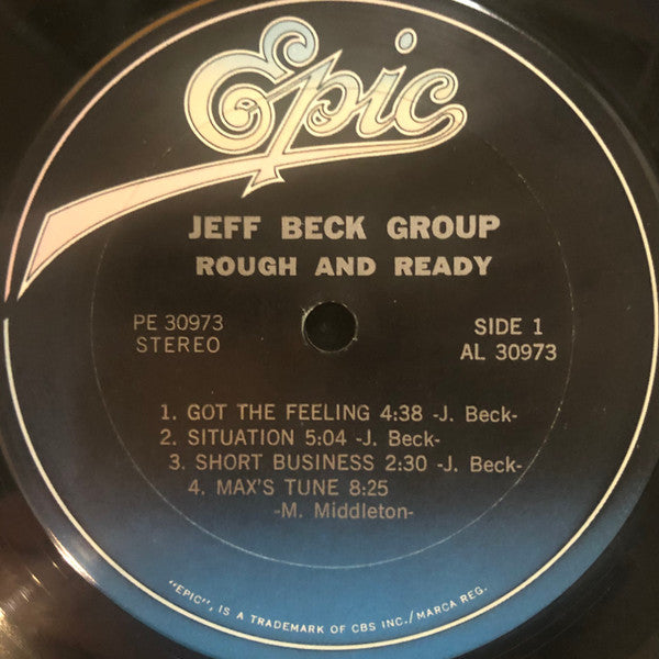 Jeff Beck Group - Rough And Ready (LP, Album, RP)