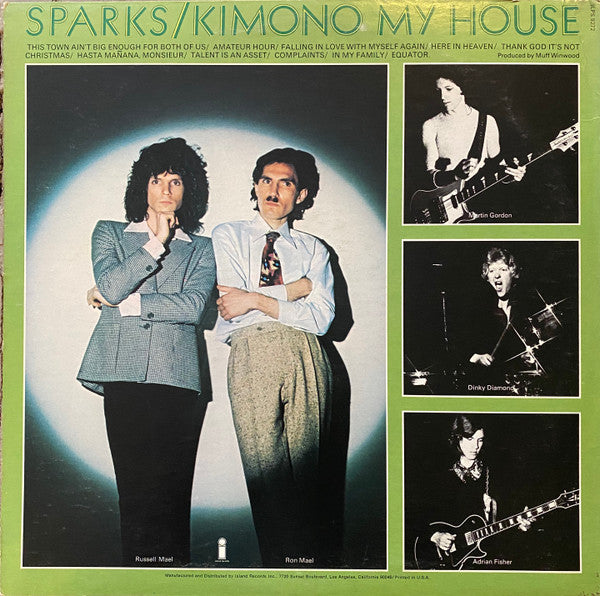 Sparks - Kimono My House (LP, Album, RE, Ter)
