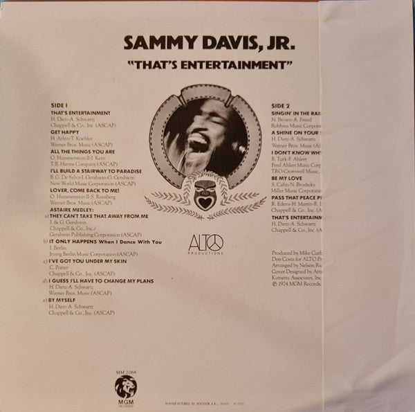 Sammy Davis Jr. - That's Entertainment (LP, Album, Promo)
