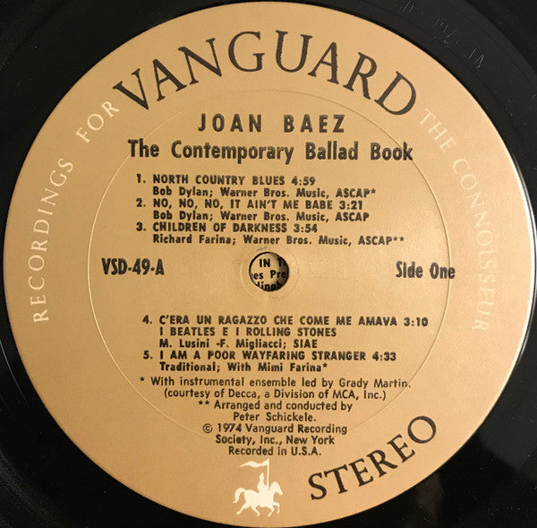 Joan Baez - The Contemporary Ballad Book (2xLP, Comp, Pit)