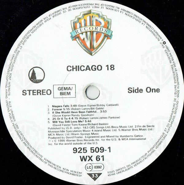 Chicago (2) - Chicago 18 (LP, Album)