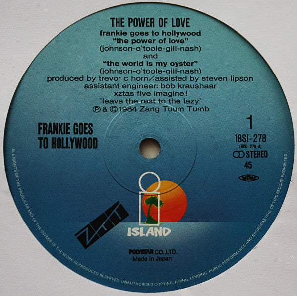Frankie Goes To Hollywood - The Power Of Love (12"", Single, Fol)