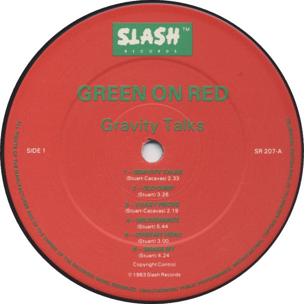 Green On Red - Gravity Talks (LP, Album)