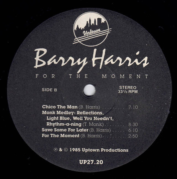 Barry Harris (2) - For The Moment (LP, Album)