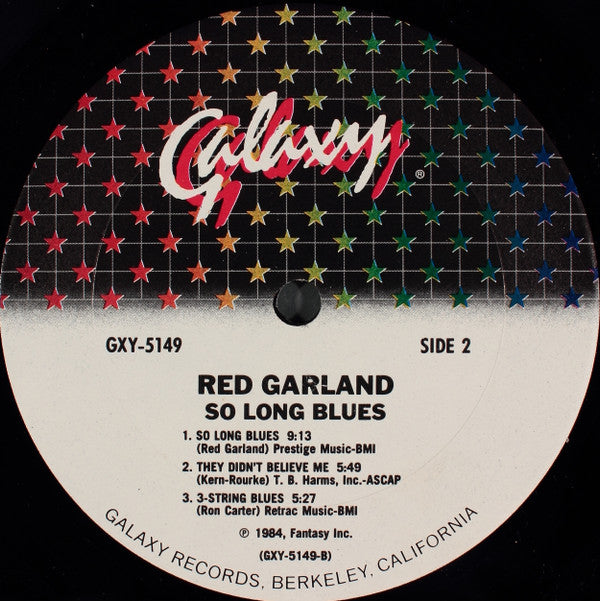 Red Garland - So Long Blues (LP, Album)