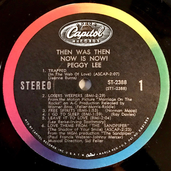 Peggy Lee - Then Was Then And Now Is Now (LP, Album)