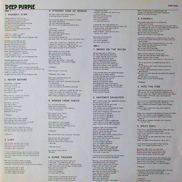 Deep Purple - Deep Purple's Greatest Hits (LP, Comp, Club)
