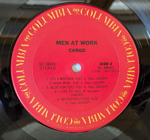 Men At Work - Cargo (LP, Album, Pit)