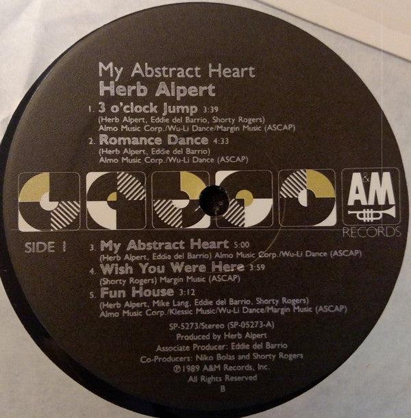 Herb Alpert - My Abstract Heart (LP, Album)