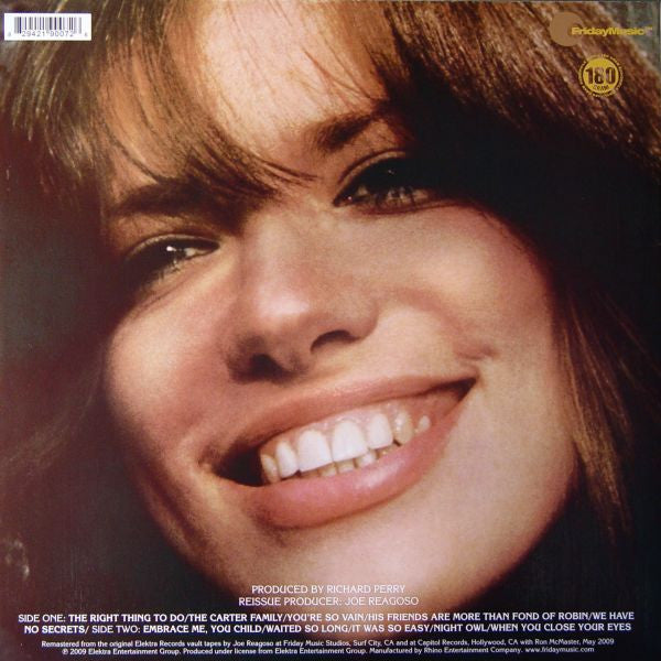 Carly Simon - No Secrets (LP, Album, RE, RM, 180)