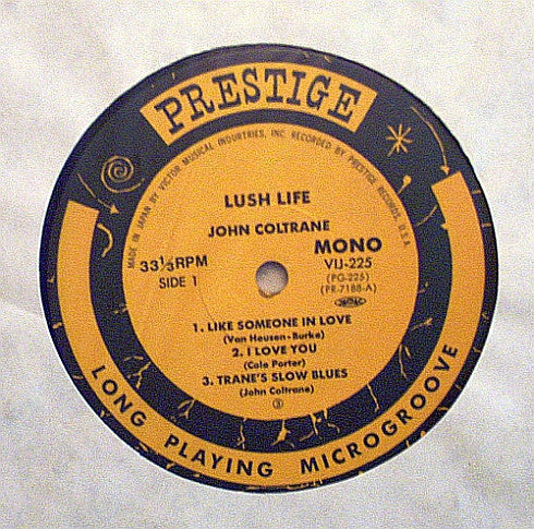John Coltrane - Lush Life (LP, Album, Mono, RE)