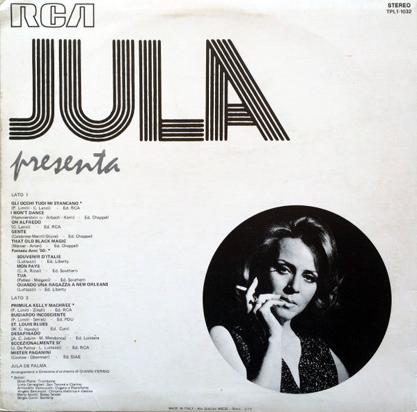 Jula De Palma - Jula Presenta (LP)