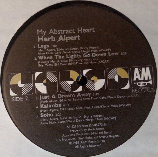 Herb Alpert - My Abstract Heart (LP, Album)