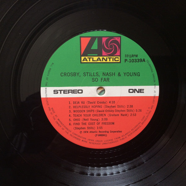 Crosby, Stills, Nash & Young - So Far (LP, Comp, RE)