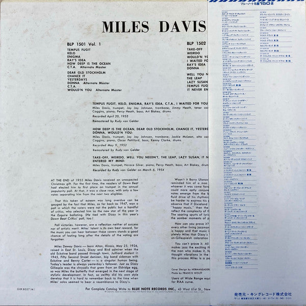 Miles Davis - Volume 2 (LP, Comp, Mono, RE, RM)