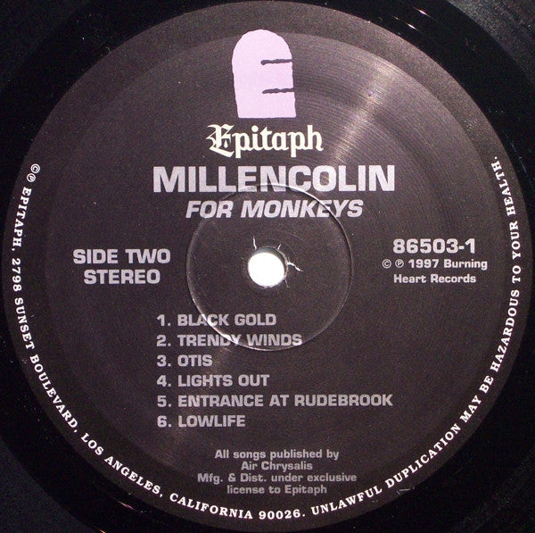 Millencolin - For Monkeys (LP, Album)