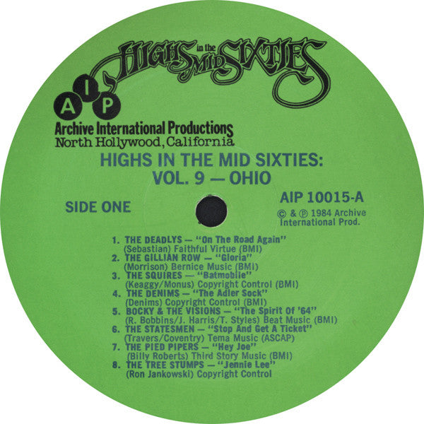 Various - Highs In The Mid Sixties Volume 9: Ohio(LP, Comp, Unoffic...