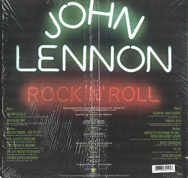 John Lennon - Rock 'N' Roll (LP, Album, Ltd, RE, RM, 180)