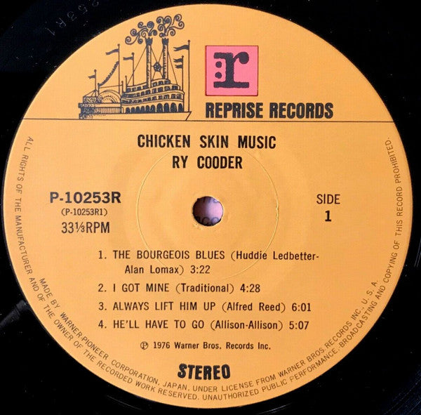 Ry Cooder - Chicken Skin Music (LP, Album)