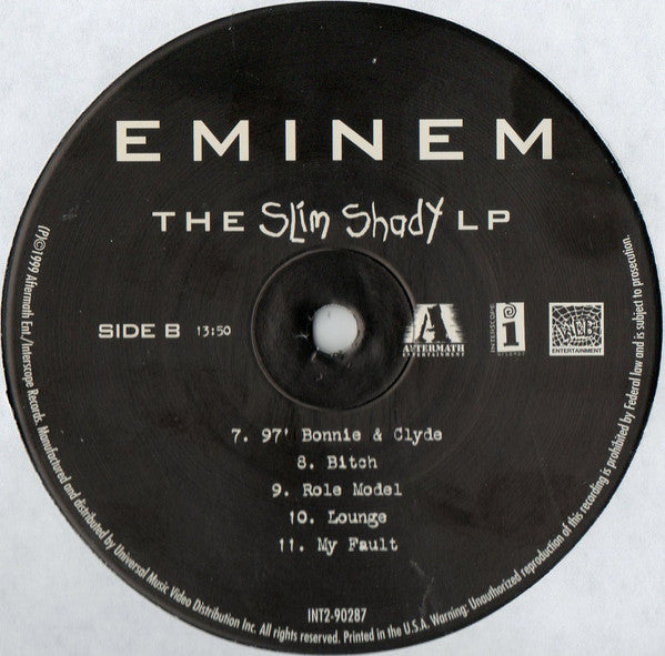 Eminem - The Slim Shady LP (2xLP, Album, Bla)
