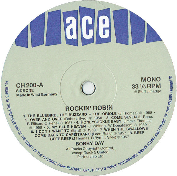 Bobby Day - Rockin' Robin (LP, Comp, Mono)