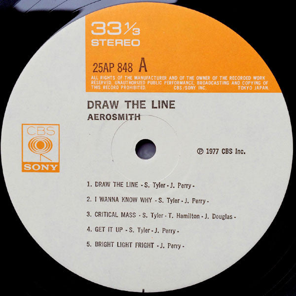 Aerosmith - Draw The Line (LP, Album)