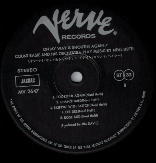 Count Basie Orchestra - On My Way & Shoutin' Again!(LP, Album, RE)