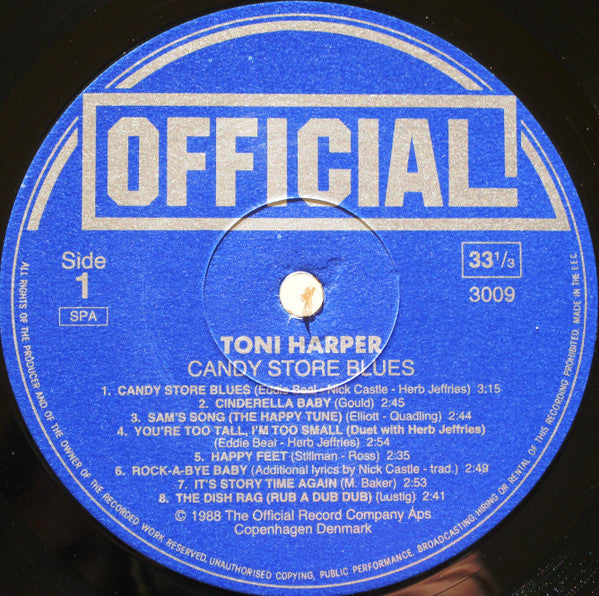 Toni Harper - Candy Store Blues (LP, Comp)