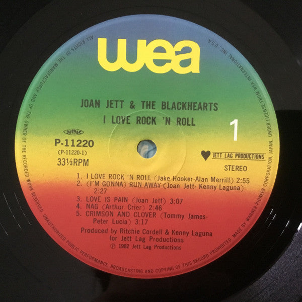Joan Jett & The Blackhearts - I Love Rock 'N Roll (LP, Album)