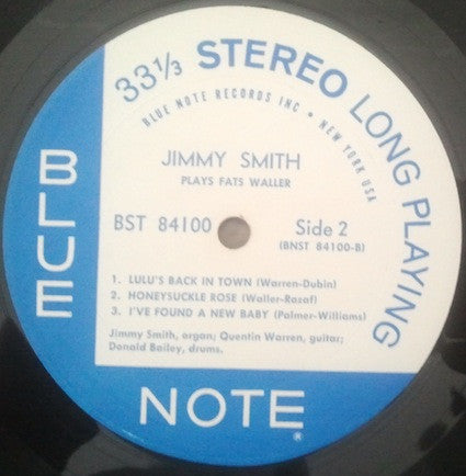 Jimmy Smith - Plays Fats Waller (LP, Album)