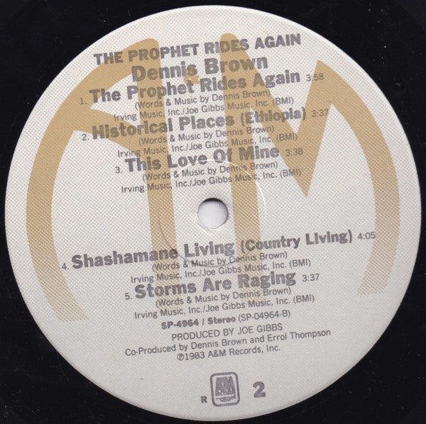 Dennis Brown - The Prophet Rides Again (LP, Album)